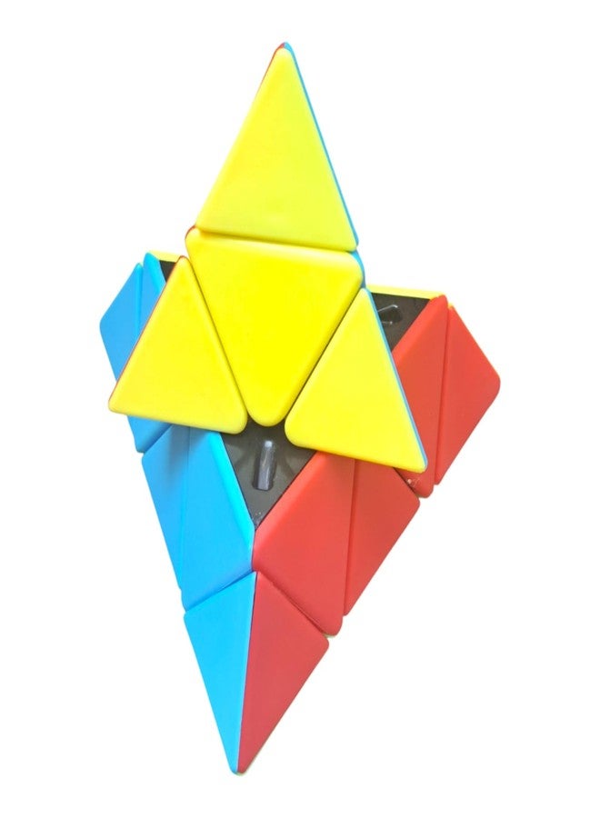 JNiL Kid Qiyi Pyramid Stickerless Magic Cube Mofangge Qiming Pyramid Stickerless Speed Cube - Image 2